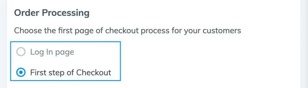 add order processing on first step of Prodigy checkout